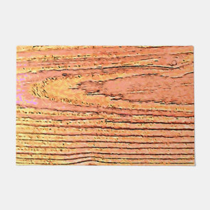 wood imitation rustic and nature lovers doormat