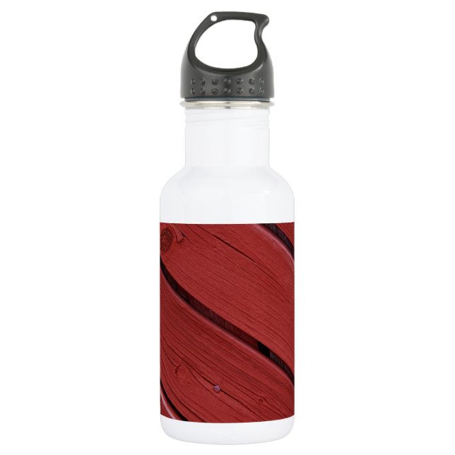 Wood in typical Swedish red 532 Ml Water Bottle (Front)