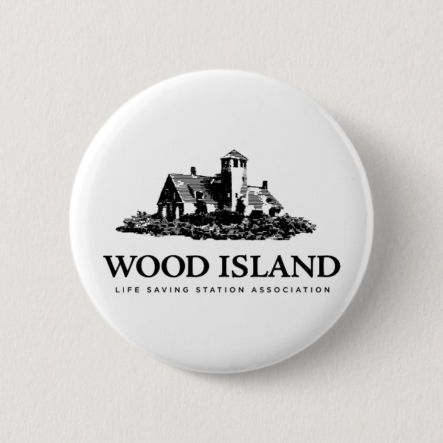 Wood Island Life Saving Station Assoc 6 Cm Round Badge (Front)