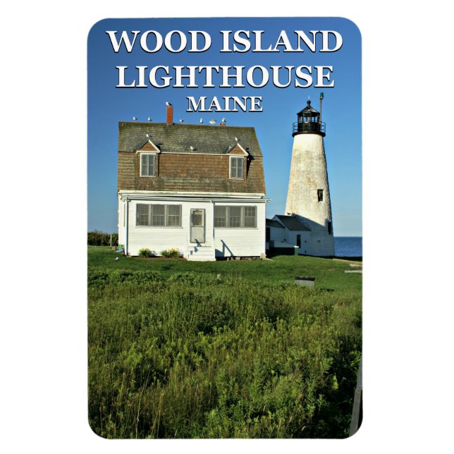 Wood Island Lighthouse, Maine Flexi Magnet (Vertical)
