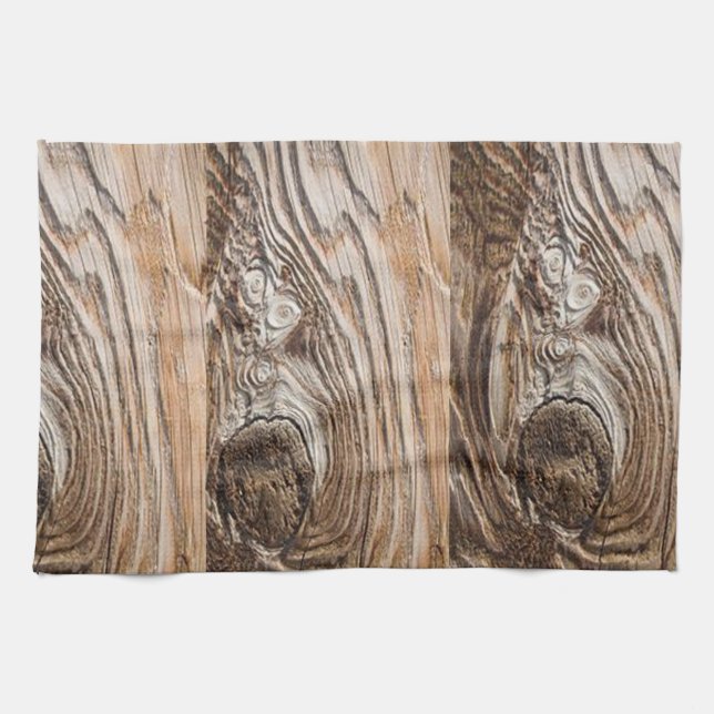 Wood Kitchen Hand Towel (Horizontal)