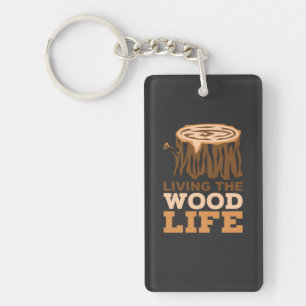 Wood Life Key Ring