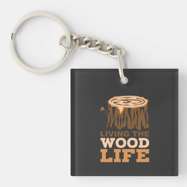 Wood Life Key Ring (Front)
