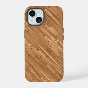 Wood: Light Wood Slats iPhone 15 Case