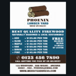 Wood Logs, Lumber/Timber/Wood Yard Advert Flyer<br><div class="desc">Wood Logs,  Lumber/Timber/Wood Yard Advertising Flyer by The Business Card Store.</div>
