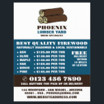 Wood Logs, Lumber/Timber/Wood Yard Advert Flyer<br><div class="desc">Wood Logs,  Lumber/Timber/Wood Yard Advertising Flyer by The Business Card Store.</div>