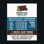 Wood Logs, Lumber/Timber/Wood Yard Advert Flyer<br><div class="desc">Wood Logs,  Lumber/Timber/Wood Yard Advertising Flyer by The Business Card Store.</div>