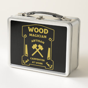 Wood Magician Metal Lunch Box