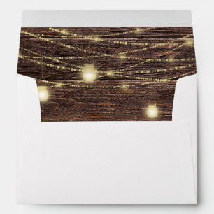 Wood & Mason Jar String Lights Envelope