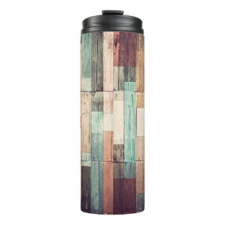 Wood material background. Vintage wallpaperbackgro Thermal Tumbler