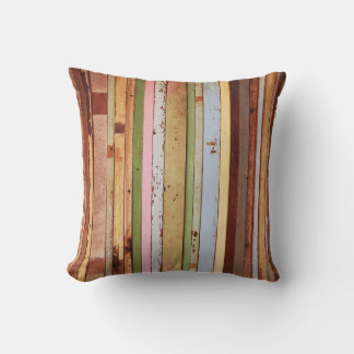 Wood Material: Vintage Wallpaper Texture Cushion