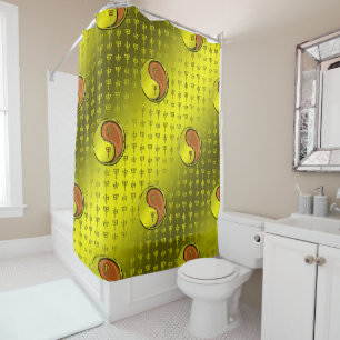 Wood Monkey Shower Curtain