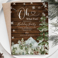 Wood Oh What Fun! Christmas Floral Holiday Winter