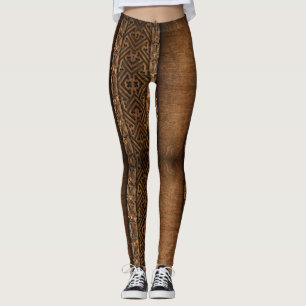 Wood Ornament - Power Yoga Leggings