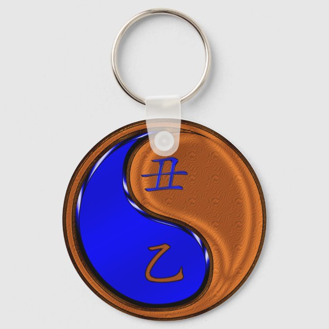 Wood Ox Key Ring (Front)