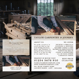 Wood Panels, Carpentry, Carpenter Business Card