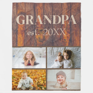 Wood Pattern for Grandpa Fleece Blanket