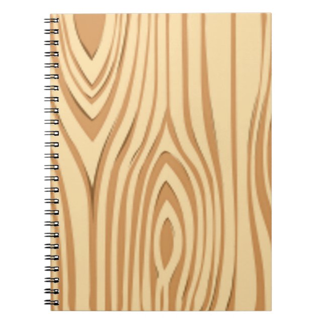 WOOD PATTERN SPIRAL NOTEBOOK (Front)