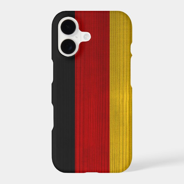 Wood Pattern with Engraved Germany Flag (Back)