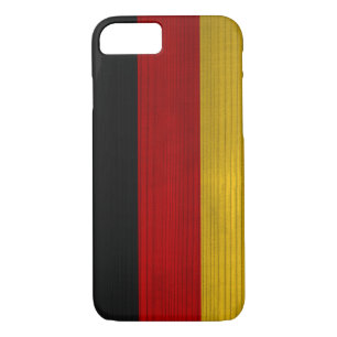 Wood Pattern with Engraved Germany Flag Case-Mate iPhone Case