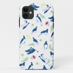 Wood Pigeon Kereru N.Z. birds pattern Case-Mate iPhone Case