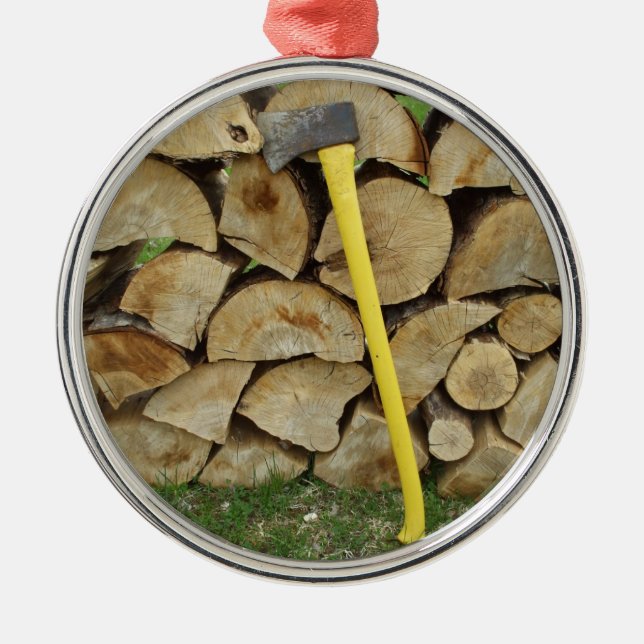Wood Pile and Ax Decoration (Front)