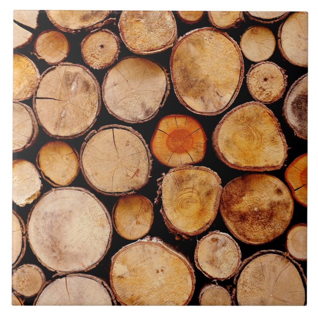 Wood Pile Texture Tile (Front)