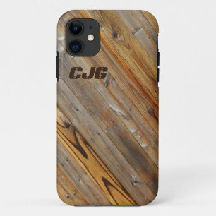 Wood Plank Diagonal *Personalise* Case-Mate iPhone Case