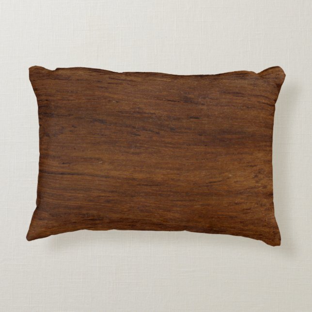 Wood Plank Plain Texture Lumber Decorative Cushion (Back)