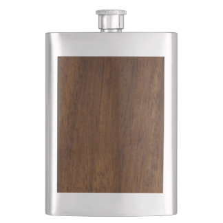 Wood Plank Plain Texture Lumber Hip Flask