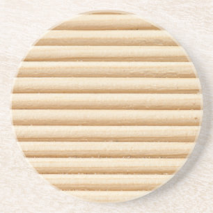 Wood plank stripes pattern coaster