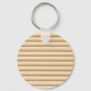 Wood plank stripes pattern key ring