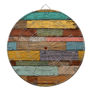Wood Planks Dartboard