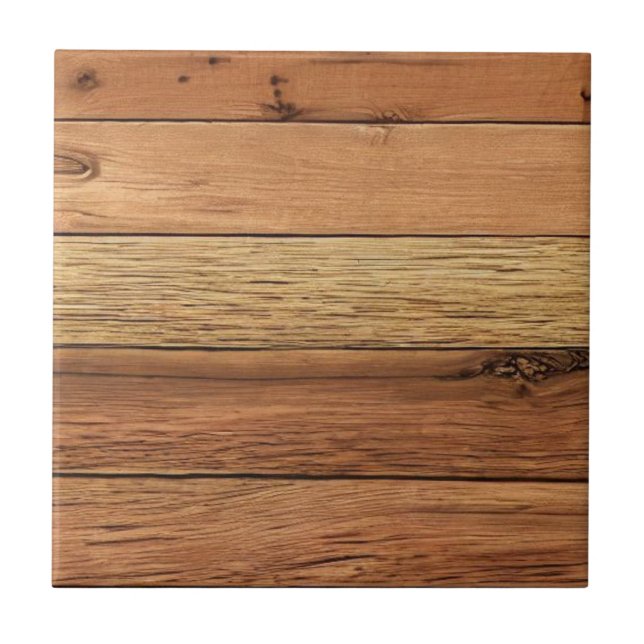 Wood planks design brown  tile (Front)