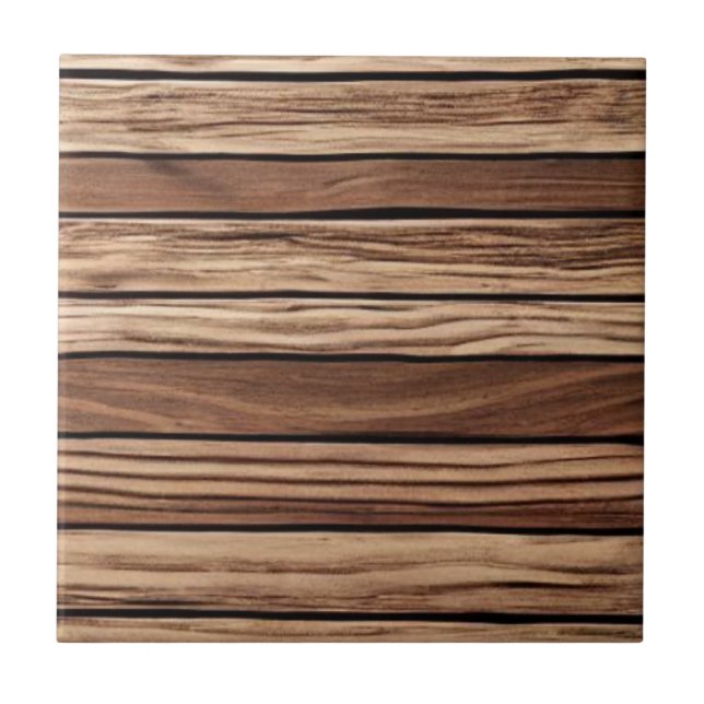 Wood planks on wood tile (Front)