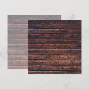 Wood Planks With Grain Details Closeup Photo Image Card