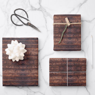 Wood Planks With Grain Details Closeup Photo Image Wrapping Paper Sheet