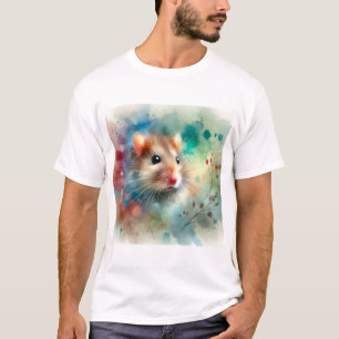 Wood Rat 150724AREF103 - Watercolor T-Shirt