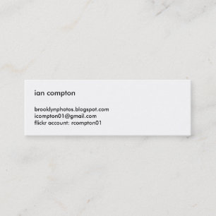 Wood & Reflection Mini Business Card