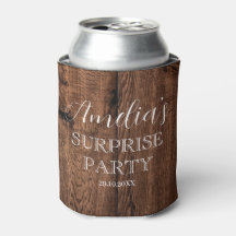 Wood, Rustic and White Surprise Birthday Party