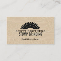 Wood Saw Stump Grinding Tan Black Woodgrain