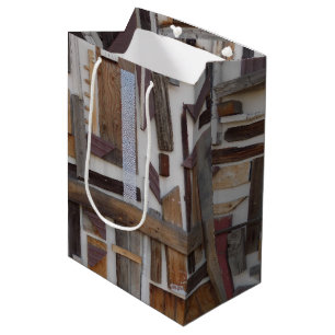 Wood scraps gift bag
