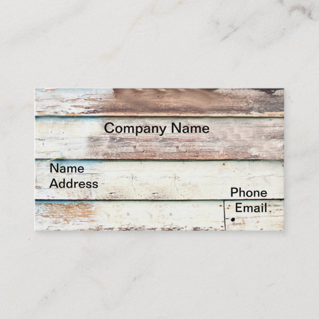 Wood Shack Wall Business Card 4 (Front)