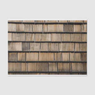 wood shingles tissue paper