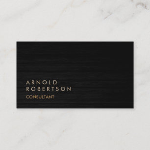 Wood Simple Plain Beige Grey Trendy Business Card
