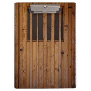 Wood Slats Beach Door Costa Brava Spain Clipboard