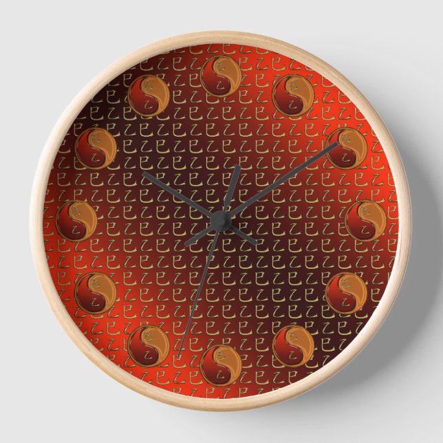 Wood Snake Clock (Front)