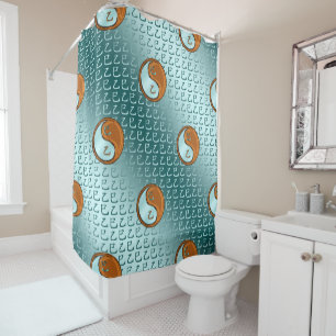 Wood Snake Shower Curtain