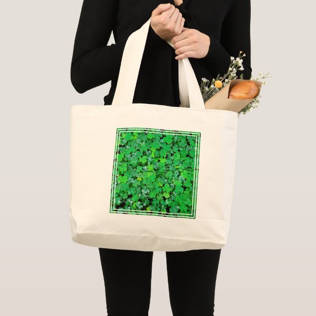 Wood Sorrel In Spring Large Tote Bag (Front (Product))