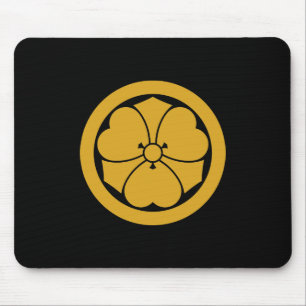 Wood sorrel with swords in circle 1 mouse pad